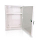 Armadietto Vuoto in metallo colore bianco, serratura con chiave cm 40 x 30 x 12