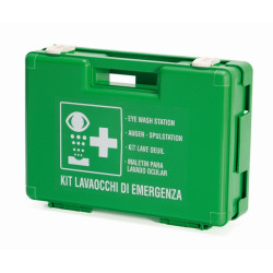 Kit lavaocchi professionale per lavaggio oculare d’emergenza e la successiva medicazione