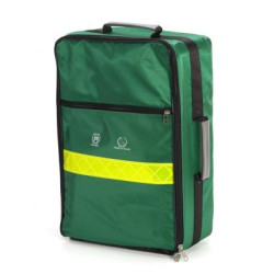 Zaino in nylon con zip e maniglia per il trasporto, Colore Verde cm 54 x 34 x 17