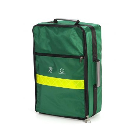 Zaino in nylon con zip e maniglia per il trasporto, Colore Verde cm 54 x 34 x 17