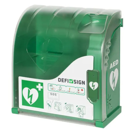 Teca per Defibrillatore da Interno DefiSign AVIA 100 DS-100 Universale con Allarme colore Verde DAE