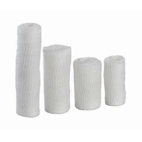 Benda Garza Orlata m 2 x cm 5 in cotone 100%, morbida ed idrofila, elevata qualità del tessuto