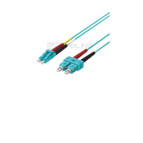 Cablaggio in Fibra Ottica - PATCH 2FO OM3 LCDSCD AQUA 0.5M