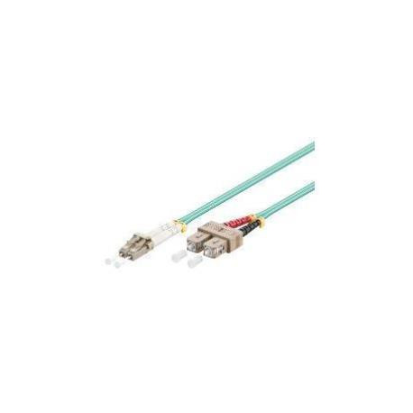 Cablaggio in Fibra Ottica - PATCH 2FO OM3 LCDSCD AQUA 1M