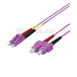 Cablaggio in Fibra Ottica - PATCH 2FO OM4 LCDSCD VIOLA 3M