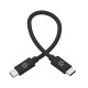 Celly USBCUSBCCOT30 - USB-C to USB-C Cotton Braided Cable 30cm POWER DELIVERY