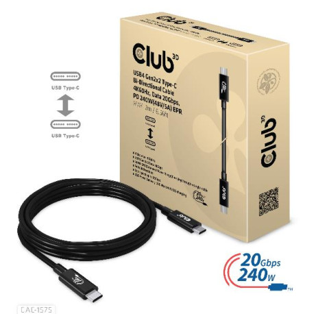 Club3D cavo bidirezionale USB4-C