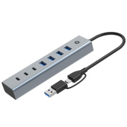 Conceptronic HUB USB 3.0 7 PORTE, 5Gbps, 3x USB-C, 4x USB-A