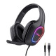 Cuffie e Auricolari - GXT 416 ZIROX CUFFIE GAMING LEGGERE CON ILLUMINAZIONE LED - NERO