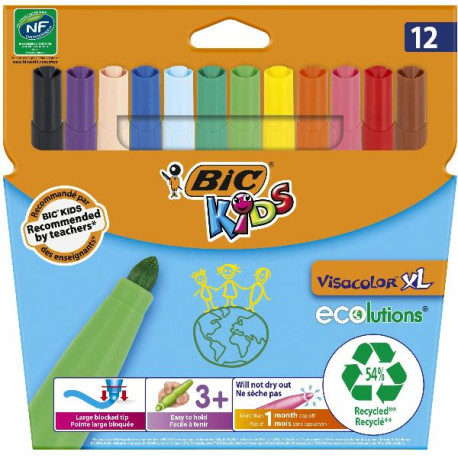 DIDATTICA E SCUOLA - BIC KIDS VISACOLOR XL ECOLUTIONS