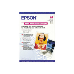 Epson - Opaca - A3 (297 x 420 mm) - 167 g/m² - 50 fogli Carta - per EcoTank ET-16500, 7750- SureColor P5000, P800, SC-P10000, P