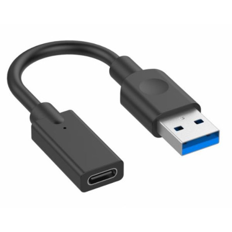 Hamlet adattatore XADU3-UCF01 Adattatore USB-A 3.0 M to USB-C Femmina 10 cm