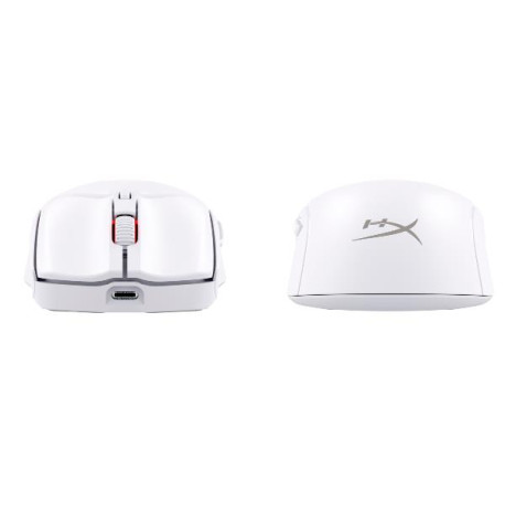 HP HyperX Pulsefire Haste 2  Mouse da gaming wireless (bianco)