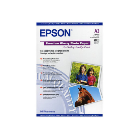 Epson Premium - Lucido - A3 (297 x 420 mm) - 255 g/m² - 20 fogli carta fotografica - per Expression Photo XP-970- SureColor SC-