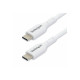 StarTech.com 2m (6.6ft) White USB-C Charging Cable, USB C Cable, USB 2.0 Type-C Laptop Charger Cord, 60W 3A Power Delivery, TPE