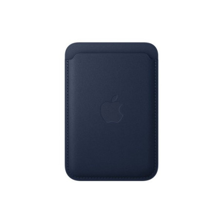 Apple - Astuccio per telefono cellulare / carta di credito - Compatibilità MagSafe - microtwill, tessuto FineWoven - Deep Blue