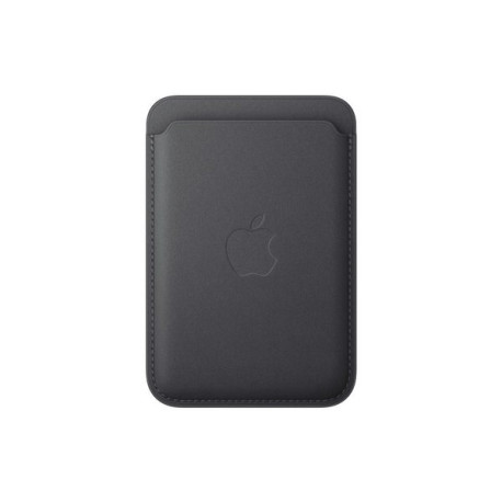 Apple - Astuccio per telefono cellulare / carta di credito - Compatibilità MagSafe - microtwill, tessuto FineWoven - nero