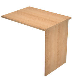 Allungo reversibile dx/sx per scrivanie Easy - 80 x 60 cm - con fianchi pannello - Faggio