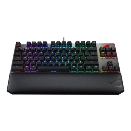 ASUS ROG Strix Scope NX TKL Deluxe - Tastiera - retroilluminato - USB - italiana - interruttore: ROG NX Red - grigio, nero