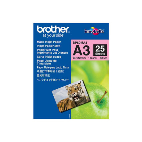 Brother BP - Opaca - A3 (297 x 420 mm) - 145 g/m² - 25 fogli Carta - per Brother HL-J6000, MFC-J2340, J3540, J3940, J5340, J563