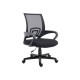 equip - Sedia - ergonomico - braccioli - D-shaped - girevole - nylon, rete - nero