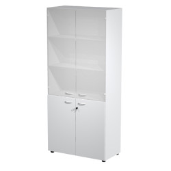 Armadio modulare - a 2+2 ante - 90 x 45,8 x 200 cm - grigio