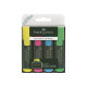 Faber-Castell TEXTLINER 48 REFILL - Evidenziatore - blu fosforescente, giallo fluorescente, verde fluorescente, rosa fluorescen