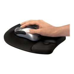 Fellowes Memory Foam - Tappetino per mouse con poggiapolso - nero