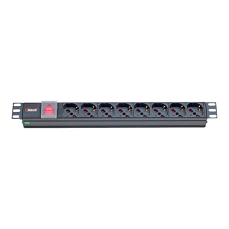 ITRack - Unità distribuzione alimentazione (montabile in rack) - 250 V c.a. V - 4000 Watt - ingresso: IEC 60320 C14 - connettor