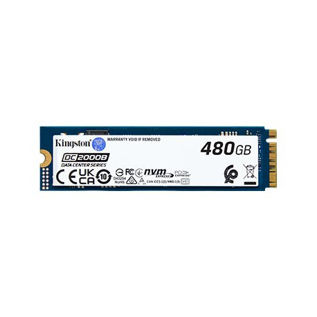 Kingston Data Center DC2000B - SSD - Enterprise - 480 GB - interno - M.2 2280 - PCIe 4.0 x4 (NVMe)