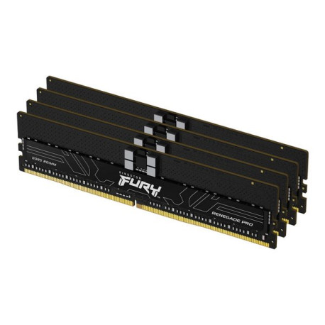 Kingston FURY Renegade Pro - DDR5 - kit - 128 GB: 4 x 32 GB - DIMM 288-PIN - 6400 MHz / PC5-51200 - CL32 - 1.4 V - registrato -