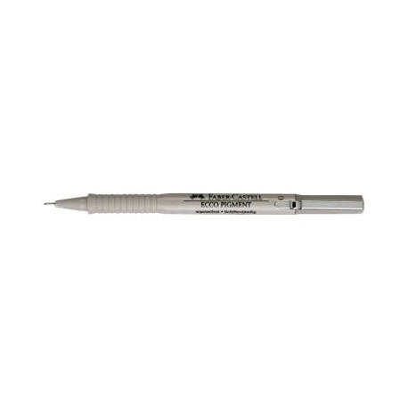 Faber-Castell ECCO PIGMENT - Penna punta in fibra - nero - inchiostro pigmentato - 0.1 mm