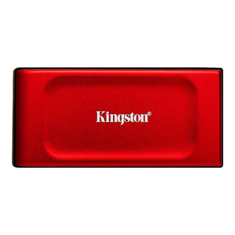 Kingston XS1000 - SSD - 1 TB - esterno (portatile) - USB 3.2 Gen 2 (USB-C connettore) - rosso