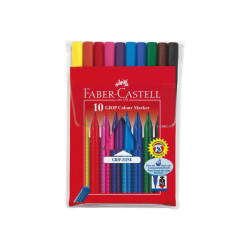 Faber-Castell GRIP - Marcatore - inchiostro colorante alimentare a base acquosa (pacchetto di 10)