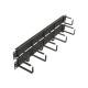 Leviton - Pannello di gestione cavi rack - nero - 1U - 19"