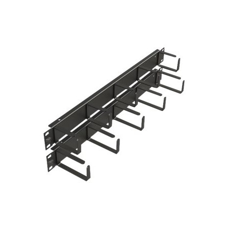 Leviton - Pannello di gestione cavi rack - nero - 1U - 19"