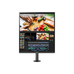 LG DualUp Ergo 28MQ780-B - Monitor a LED - 28" (27.6" visualizzabile) - 2560 x 2880 SDQHD @ 60 Hz - Nano IPS - 300 cd/m² - 1000