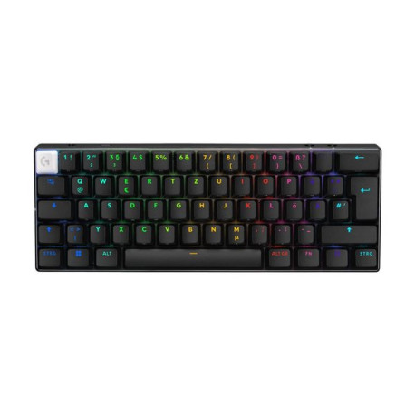 Logitech G PRO X 60 - Tastiera - gaming - 60% (TKL) - retrolilluminato - Bluetooth, 2.4 GHz - QWERTY - USA Internazionale - int