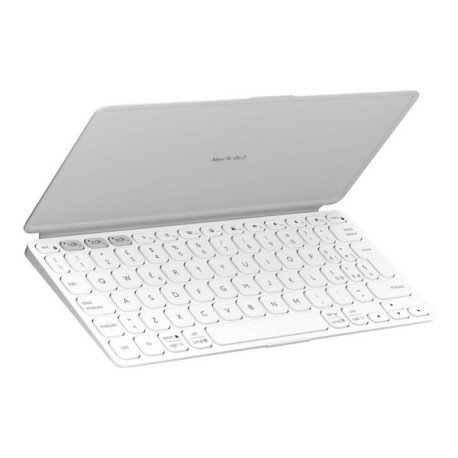 Logitech Keys-To-Go 2 - Tastiera - built-in cover - senza fili - Bluetooth LE - QWERTY - italiana - grigio pallido