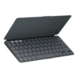 Logitech Keys-To-Go 2 for iPad - Tastiera - built-in cover - senza fili - Bluetooth LE - QWERTY - italiana - grafite