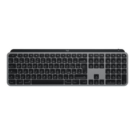 Logitech MX Keys per Mac - Tastiera - retroilluminato - Bluetooth, 2.4 GHz - QWERTY - italiana - grigio spazio - per Apple 10.2