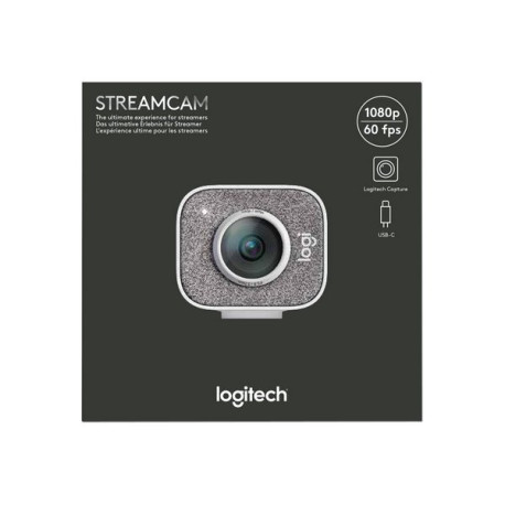 Logitech StreamCam - Telecamera per lo streaming dal vivo - colore - 1920 x 1080 - 1080p - audio - USB-C 3.1 Gen 1 - MJPEG, YUY