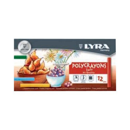 Lyra Polycrayons Soft - Pastello - colori assortiti (pacchetto di 12)