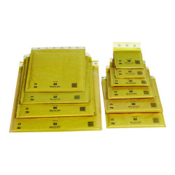 Mail Lite D/1 - Busta postale - 180 x 260 mm - rettangolare - estremità aperta - autoadesiva - pluriball - oro - pacco da 100