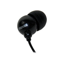 Maxell Plugz - Auricolari - in-ear - cablato - jack 3,5 mm - nero