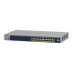 NETGEAR Smart GS728TP - Switch - L3 Lite - intelligente - 16 x 10/100/1000 (PoE) + 8 x 10/100/1000 (PoE+) + 4 x SFP - montabile