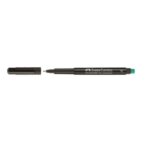 Faber-Castell MULTIMARK 1513 - Marcatore - permanente - nero - 0.6 mm - fine - con gomma