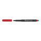 Faber-Castell MULTIMARK 1513 - Marcatore - permanente - rosso - 0.6 mm - fine - con gomma