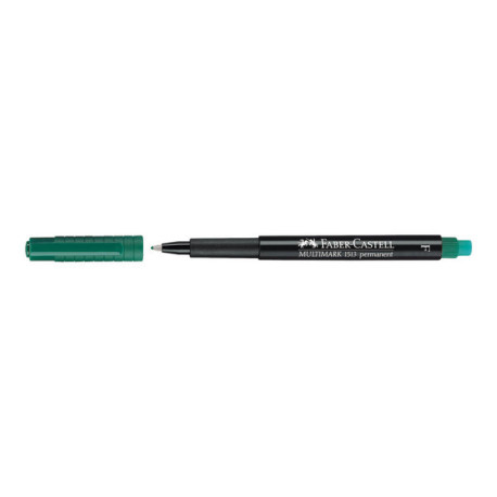 Faber-Castell MULTIMARK 1513 - Marcatore - permanente - verde - 0.6 mm - fine - con gomma