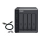 QNAP TR-004 - Array unità disco rigido - 0 TB - 4 alloggiamenti (SATA-300) - USB 3.2 Gen 1 (esterna)